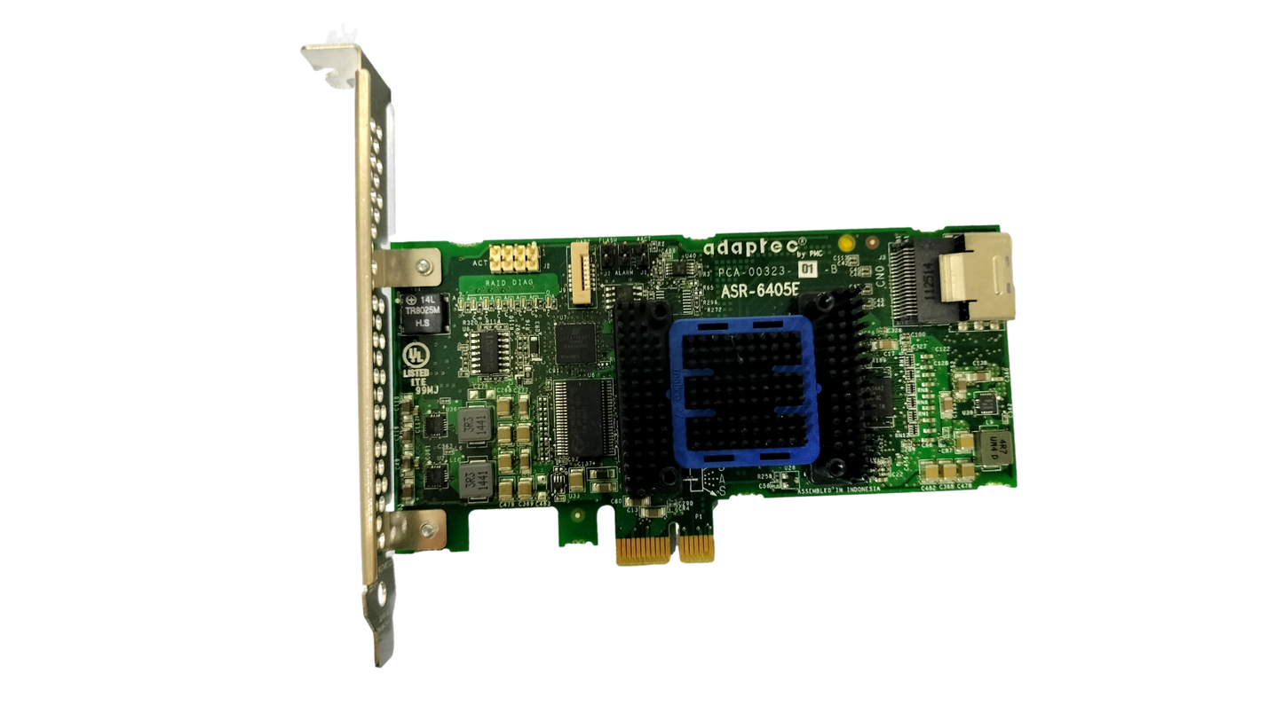 Adaptec ASR-6405E 4-Port 128MB 6GB/S SATA/SAS PCI-Express RAID Controller