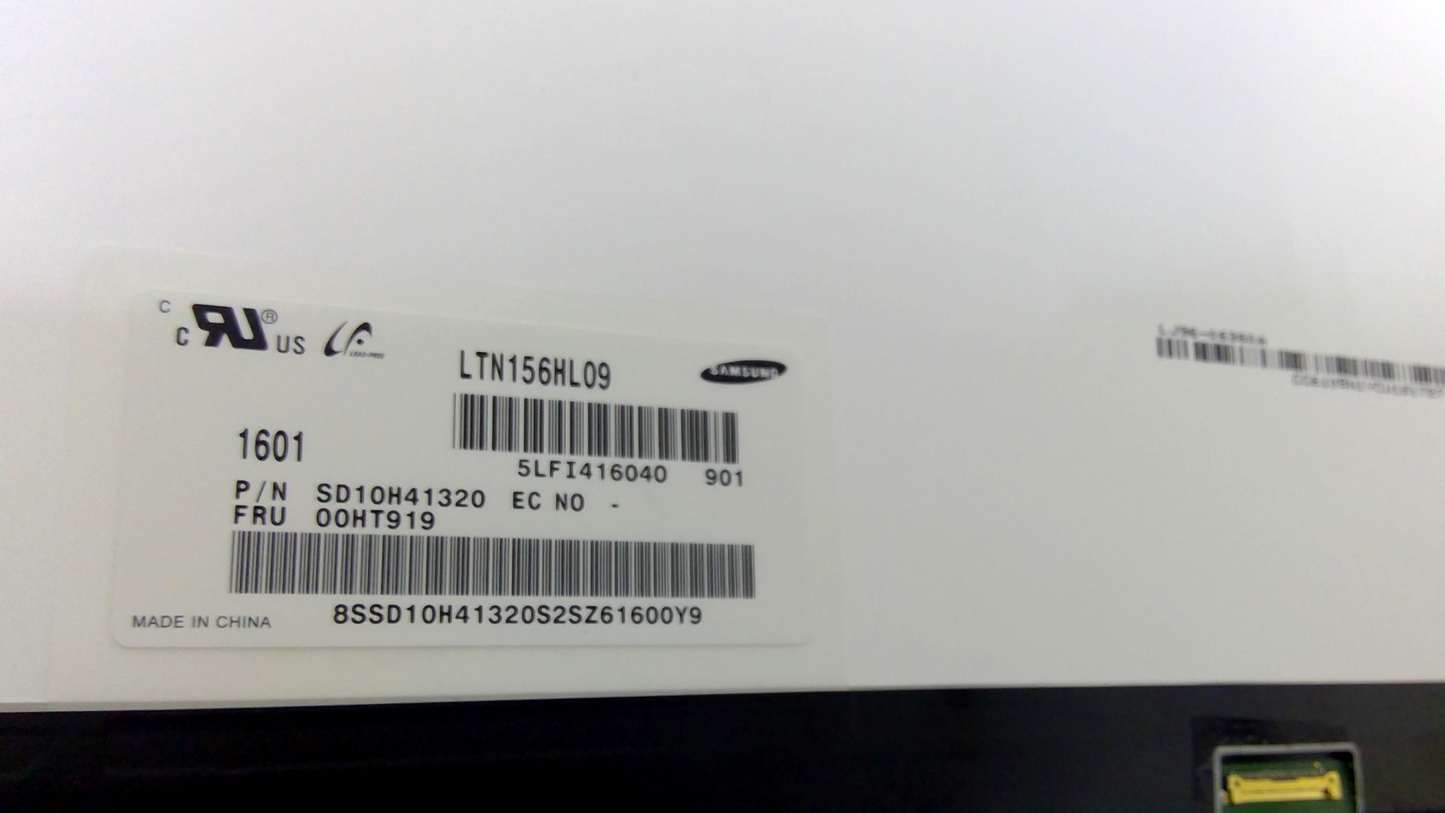 Samsung LTN156HL09-901 - Lenovo 15.6 FHD, Slim (3.2mm) LCD Panel for Lenovo