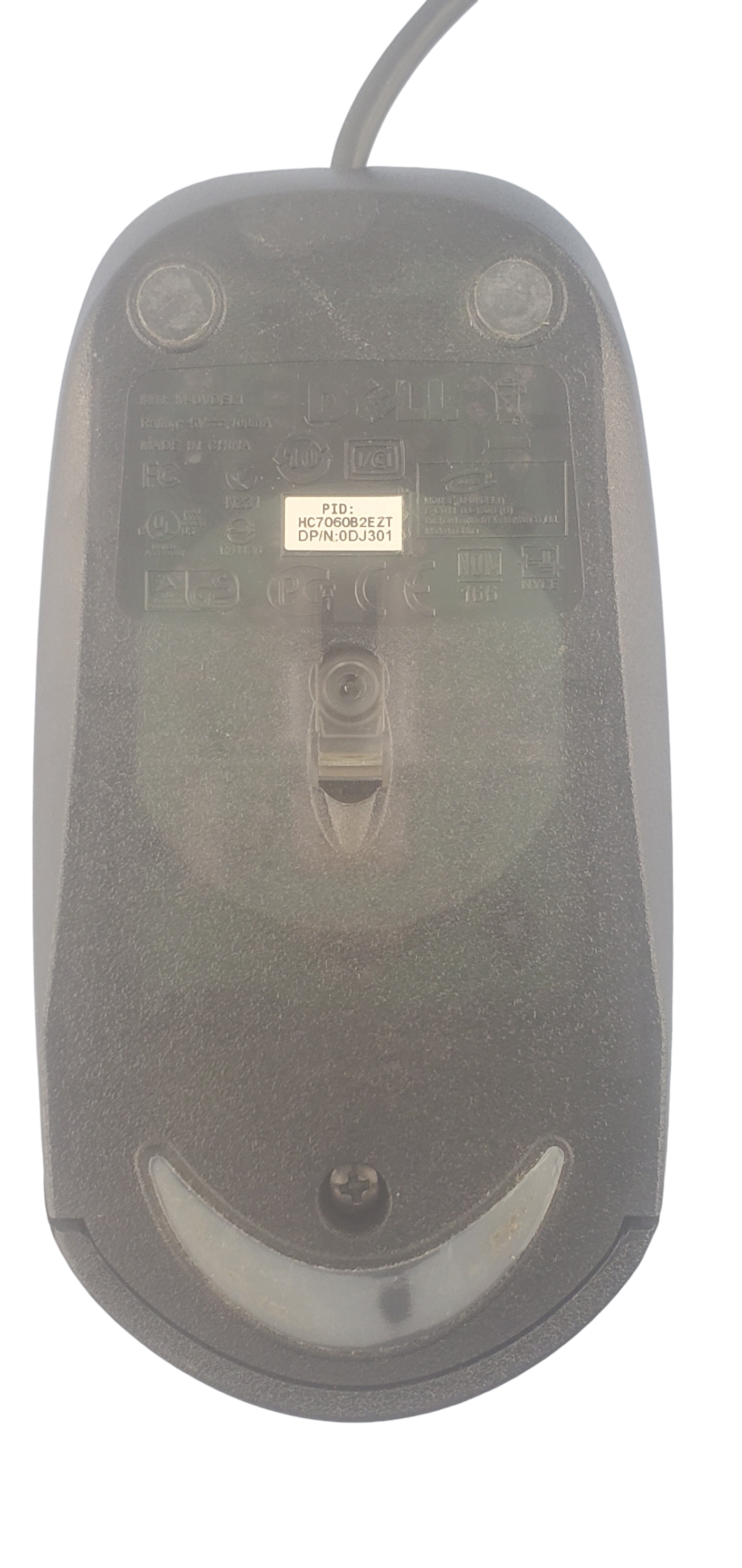 Vintage Dell M-UVDEL1 USB Optical Scroll Mouse