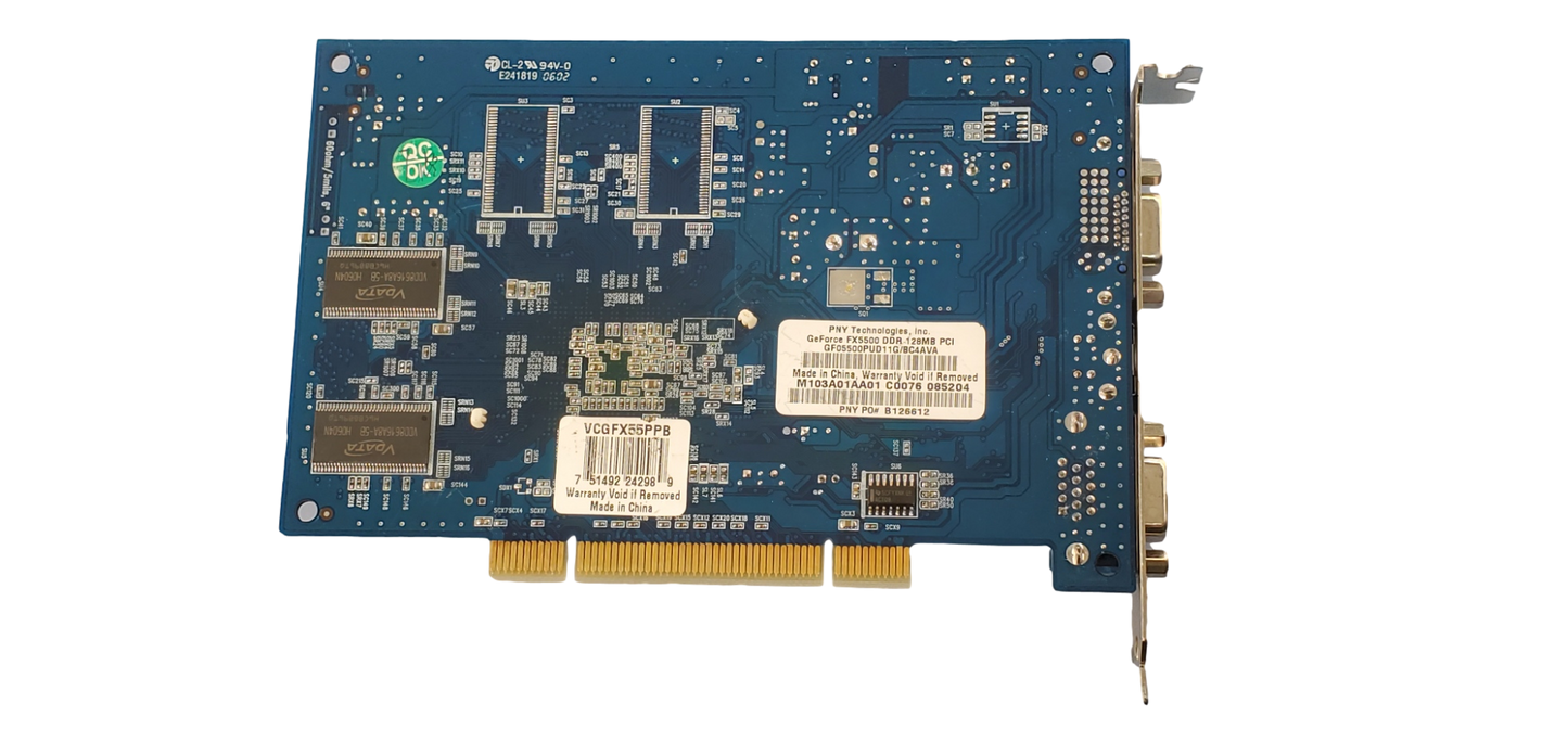 PNY GeForce FX 5500 PCI Video Card