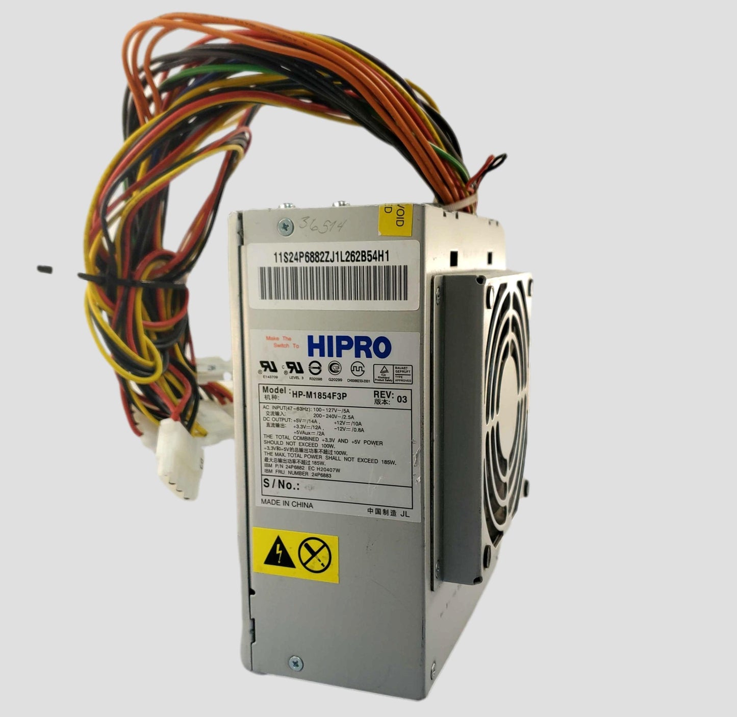 HIPRO 185W power supply HP-M1854F3P IBM