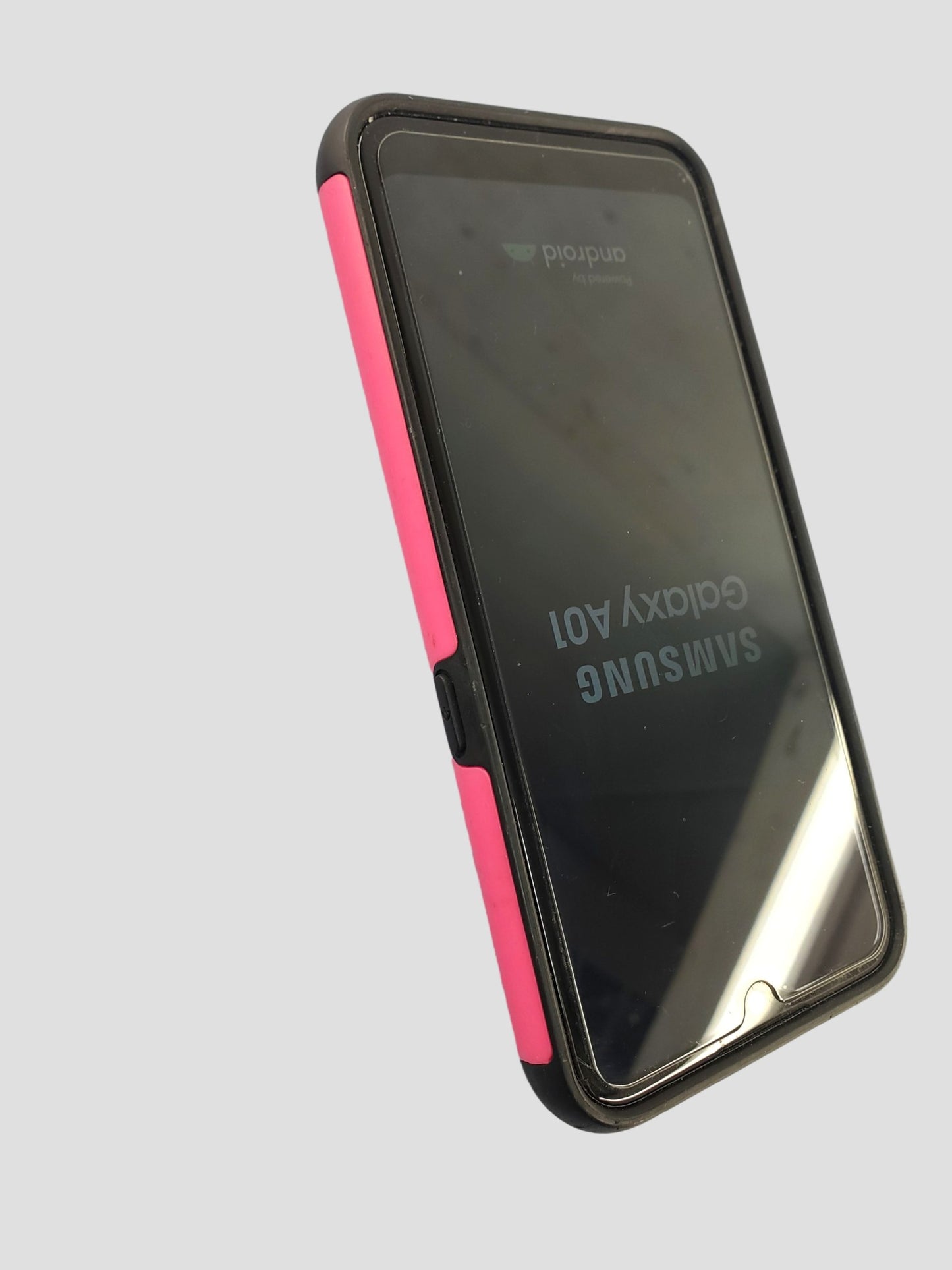 Galaxy A01 Black 16GB Cellphone w/ Pink Phone case/Screen Protector