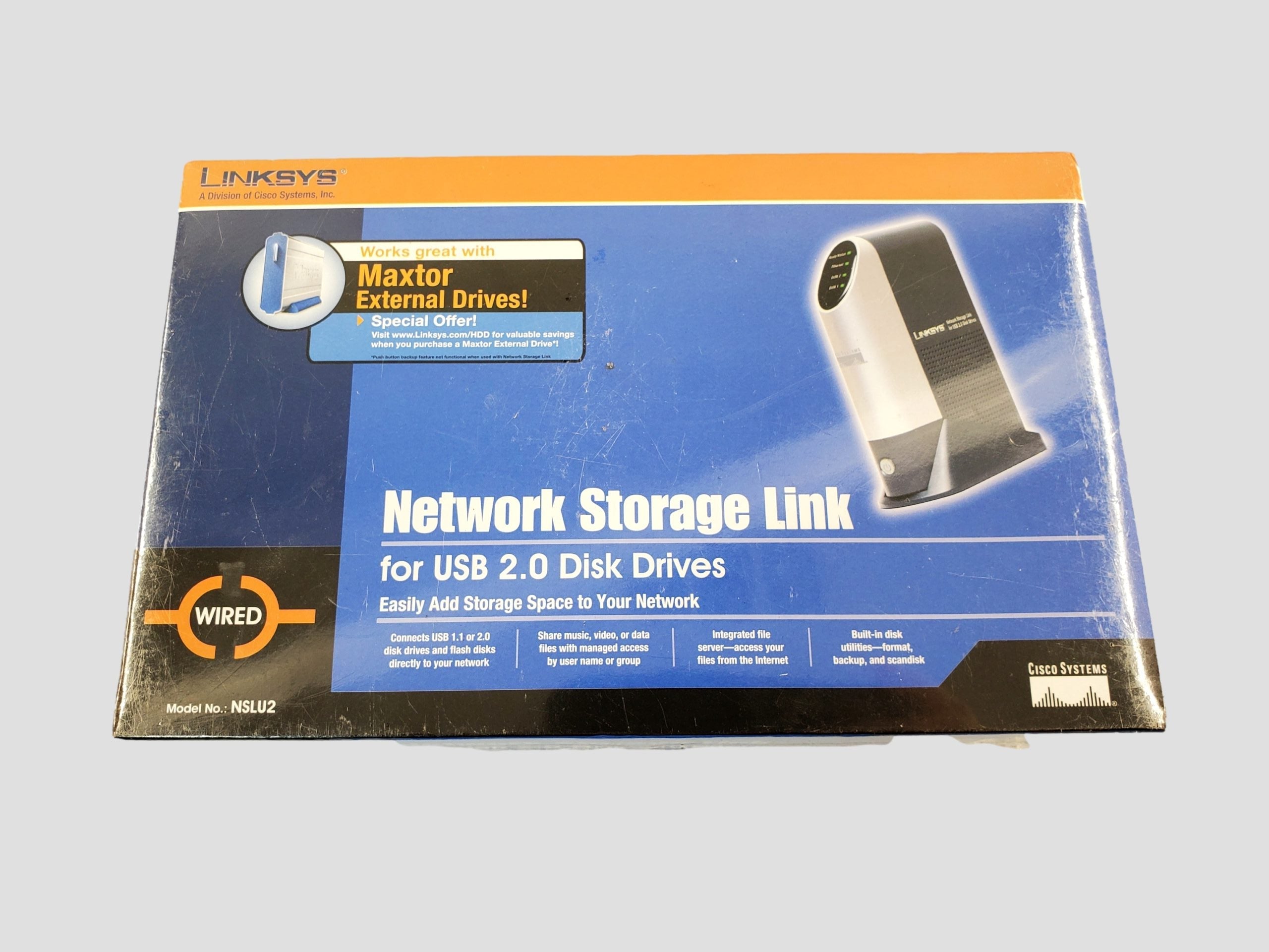 NSLU2 Linksys Server Network Storage USB 2.0 NAS NSLU2 Linksys Server Network Storage USB 2.0 NAS
