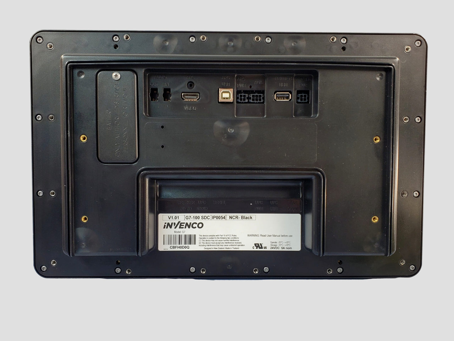 NCR Invenco G7-100 SDC IP0054 Outdoor Payment Terminal Replacement Display Black