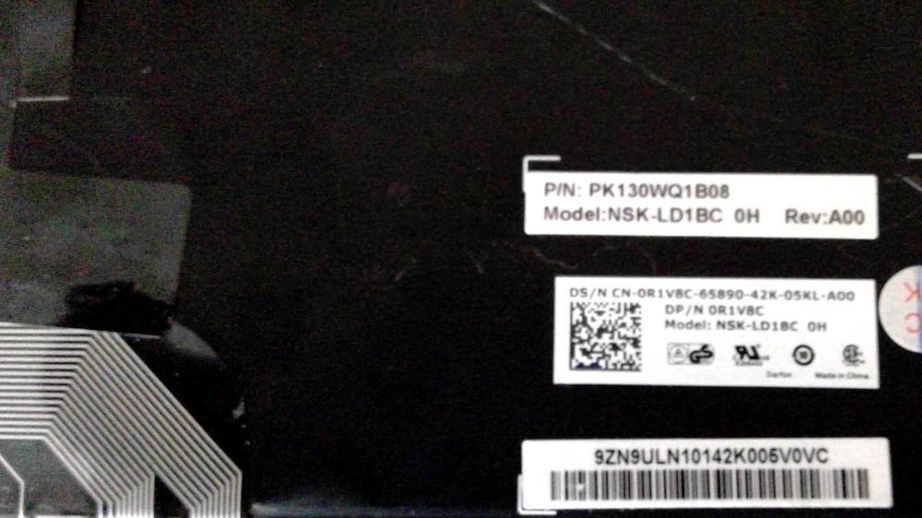 Dell Latitude E5440 Hebrew Israelian Backlit Keyboard 0R1V8C R1V8C