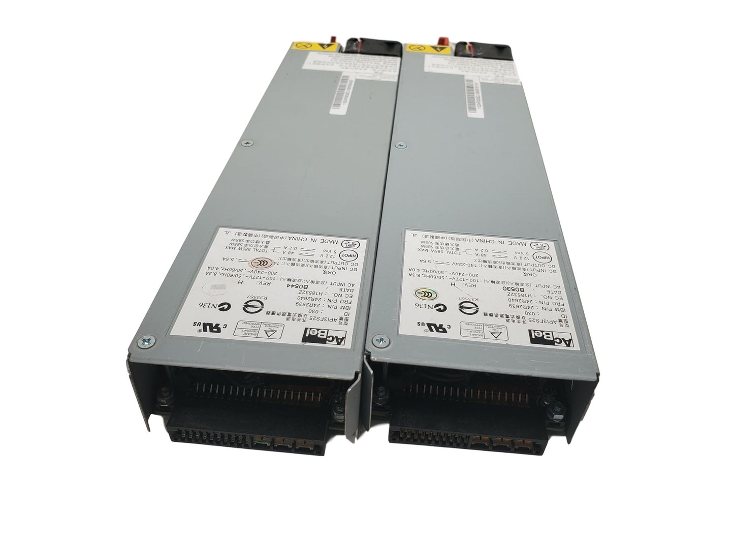 2x IBM Power Supply ACBel Model: API3FS25 585W IBM 24R2639 FRU 24R2640