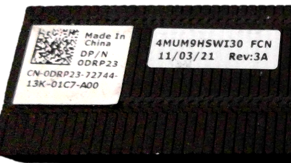 Dell Inspiron N7010 17r Cpu Heatsink 0drp23 Drp23