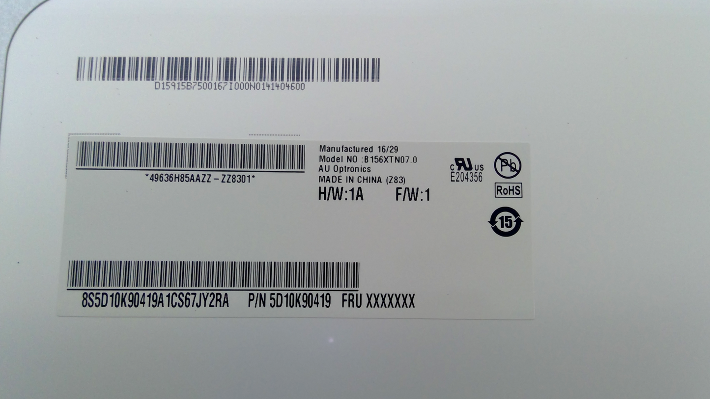 Au Optronics B156xtn07.0 Replacement Laptop LCD Screen 15.6" WXGA HD LED DIODE