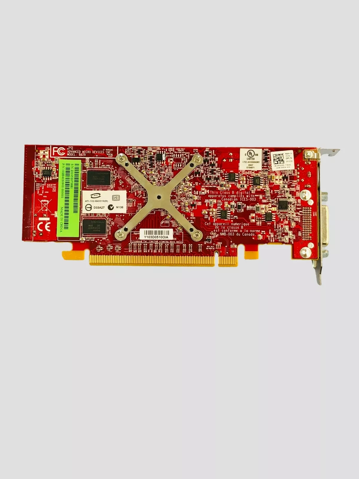 ATI Radeon HD 3450 PCIe DMS-59 Dual Video Card 0Y103D