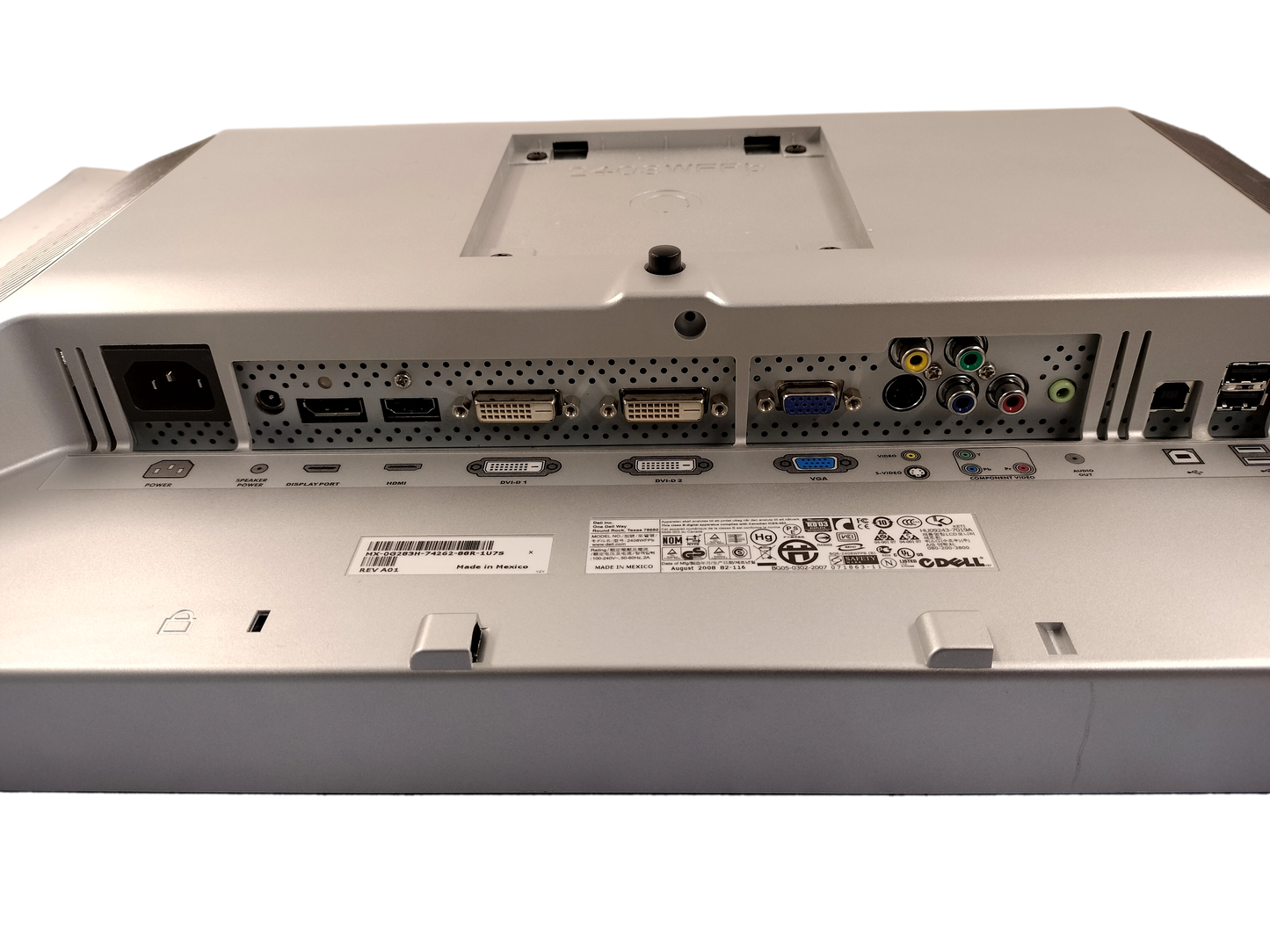 Dell 2408WFP 24" LCD Monitor w/4-Port USB HDMI VGA DVI DP