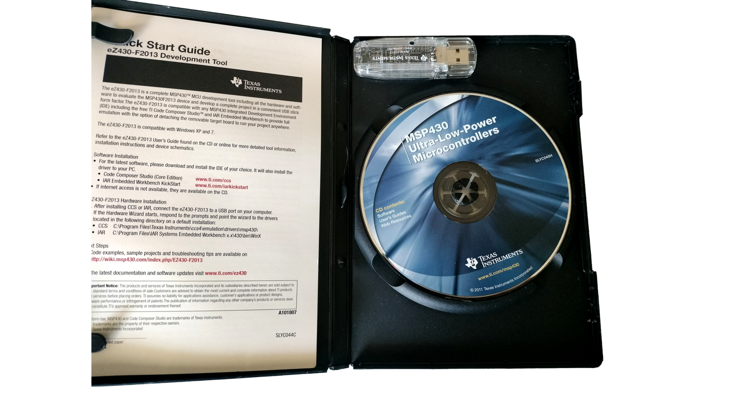 Texas Instruments TI MSP430 Ultra-Low-Power MCUs eZ430-F2013 Development Tool