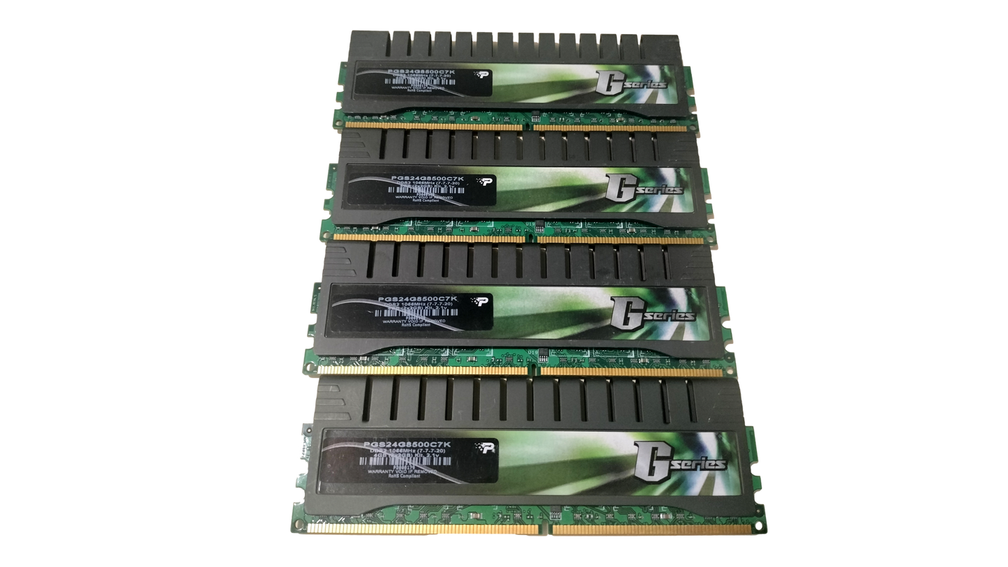Patriot Gamer Series 8GB (4 x 2GB) DDR2 1066 (PC2 8500) Desktop Memory Model PGS24G8500C7K