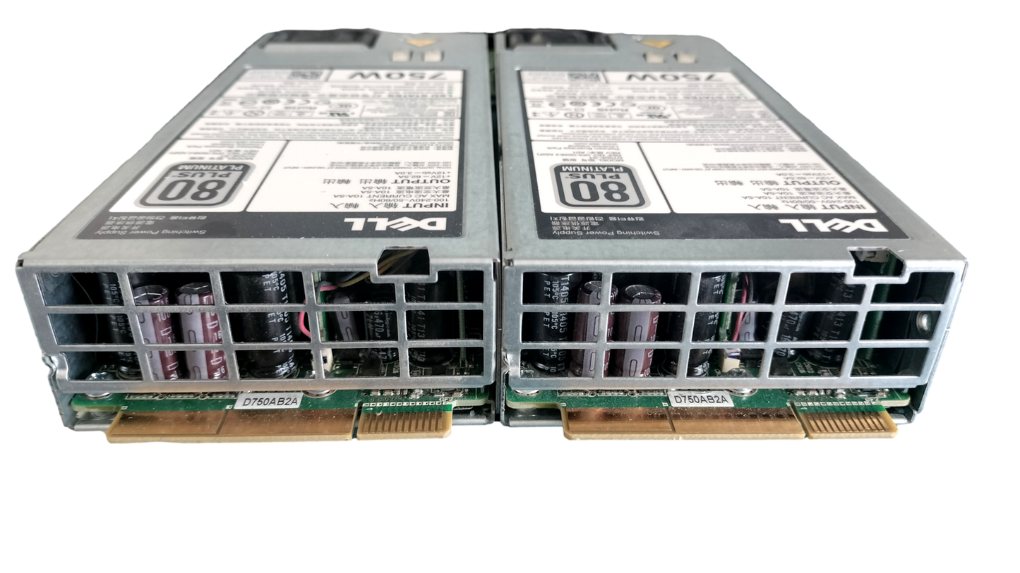 2x Dell 750W Hot Swap Power Supply For PowerEdge R720 R620 5NF18