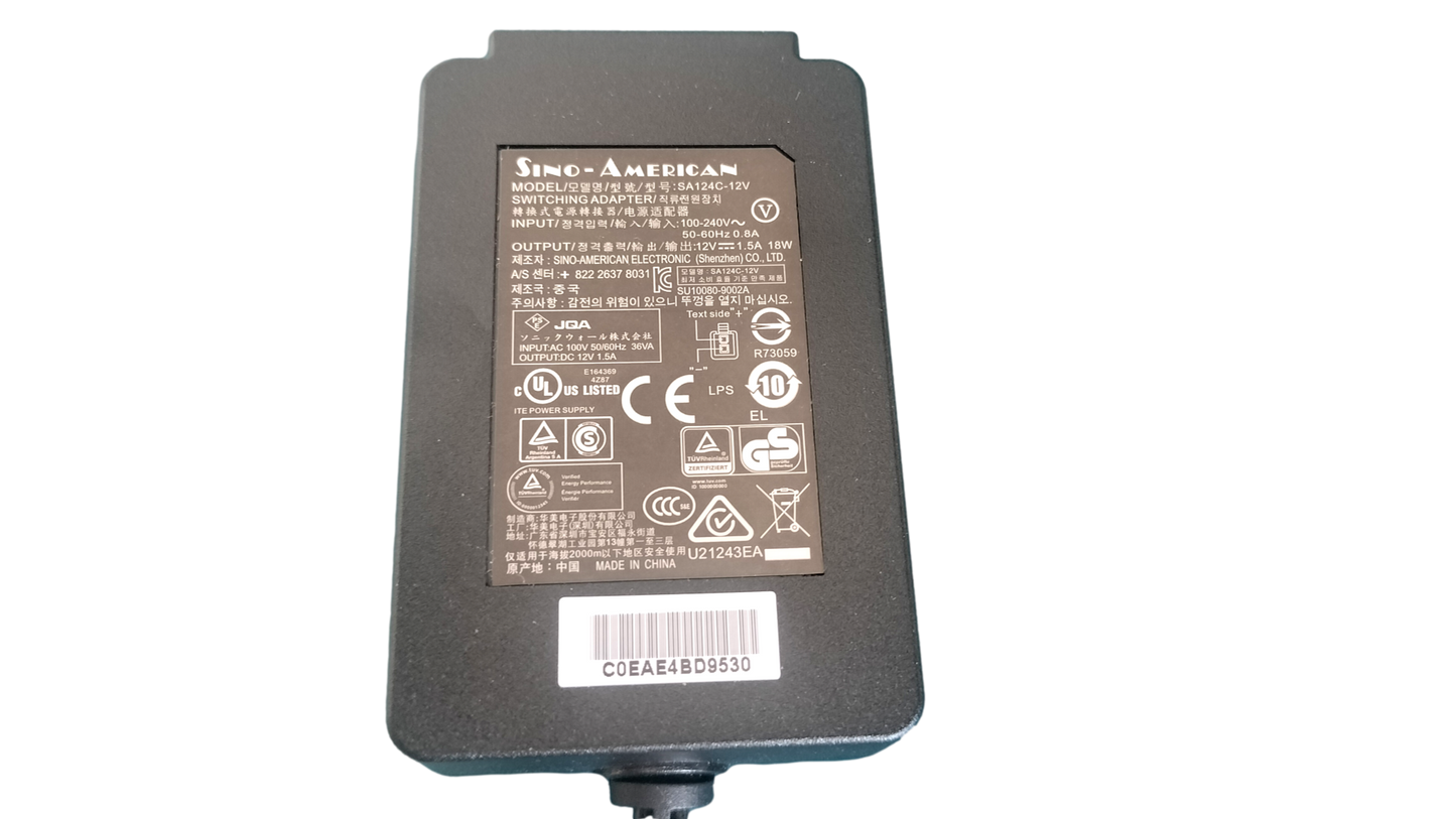 New SonicWall 12V 1.5A Power Supply – SA124C-12V