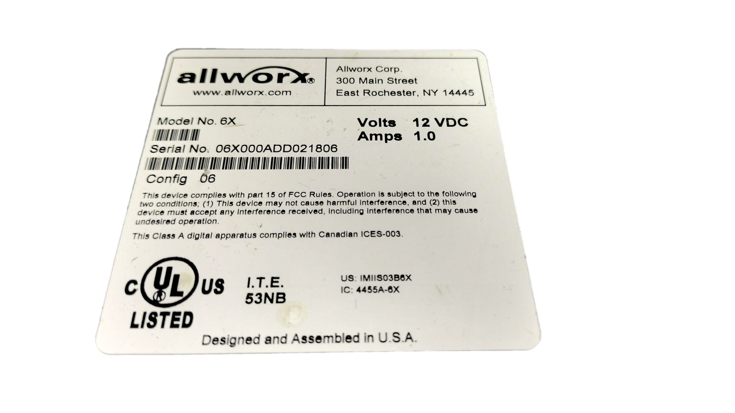 Allworx 6X All-In-On VoIP Phone IP Network Server System w/ Adapter & 512MB Card