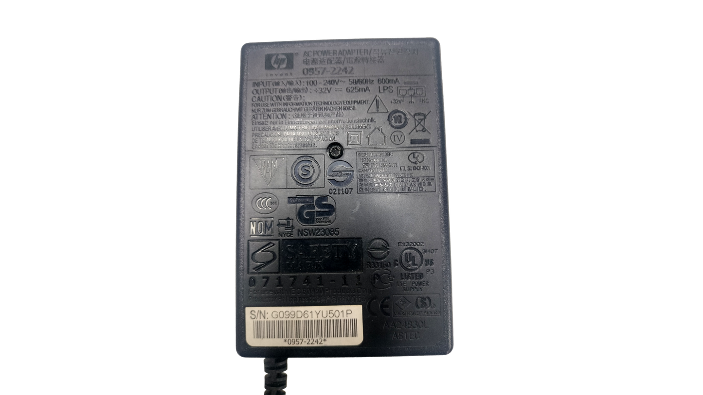 Genuine HP 0957-2242 32v 625mA OfficeJet Printer Power Cord