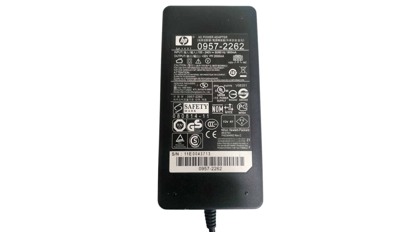 Genuine HP 0957-2262 32v 2000mA OfficeJet Deskjet Printer Power Cord