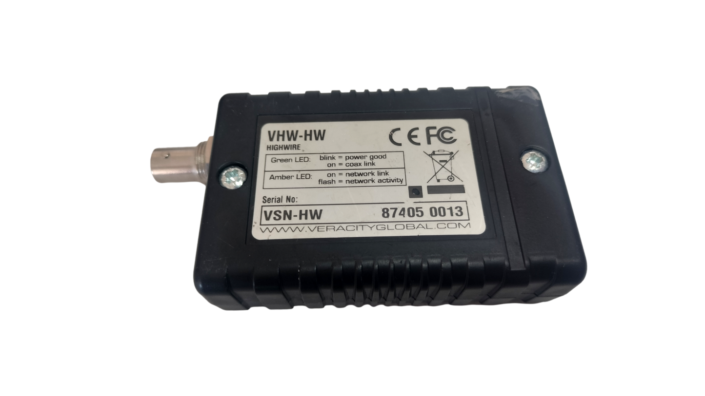 VERACITY Highwire Ethernet Over Coax Adapter VHW-HW