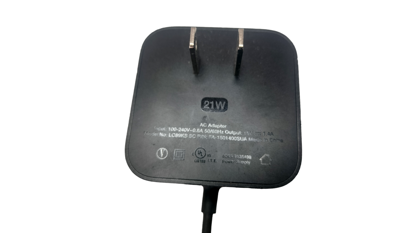 Amazon Echo and 2nd Gen Fire TV 15v 1.4a 21w Power AC Adapter LC89KS