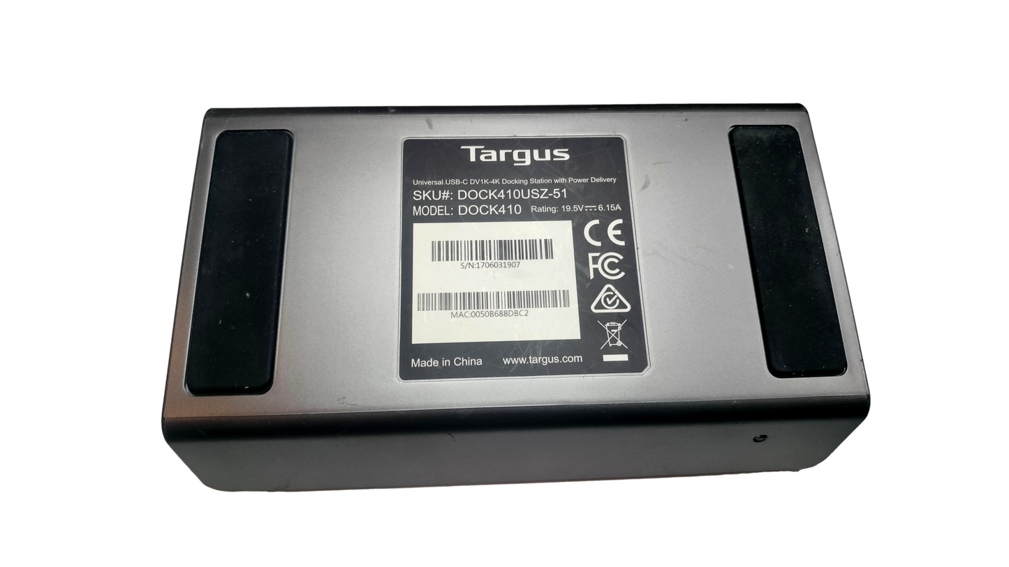 Targus Dock 410 USB-C Universal 4K Docking Station with Power Adapter DOCK410USZ-51