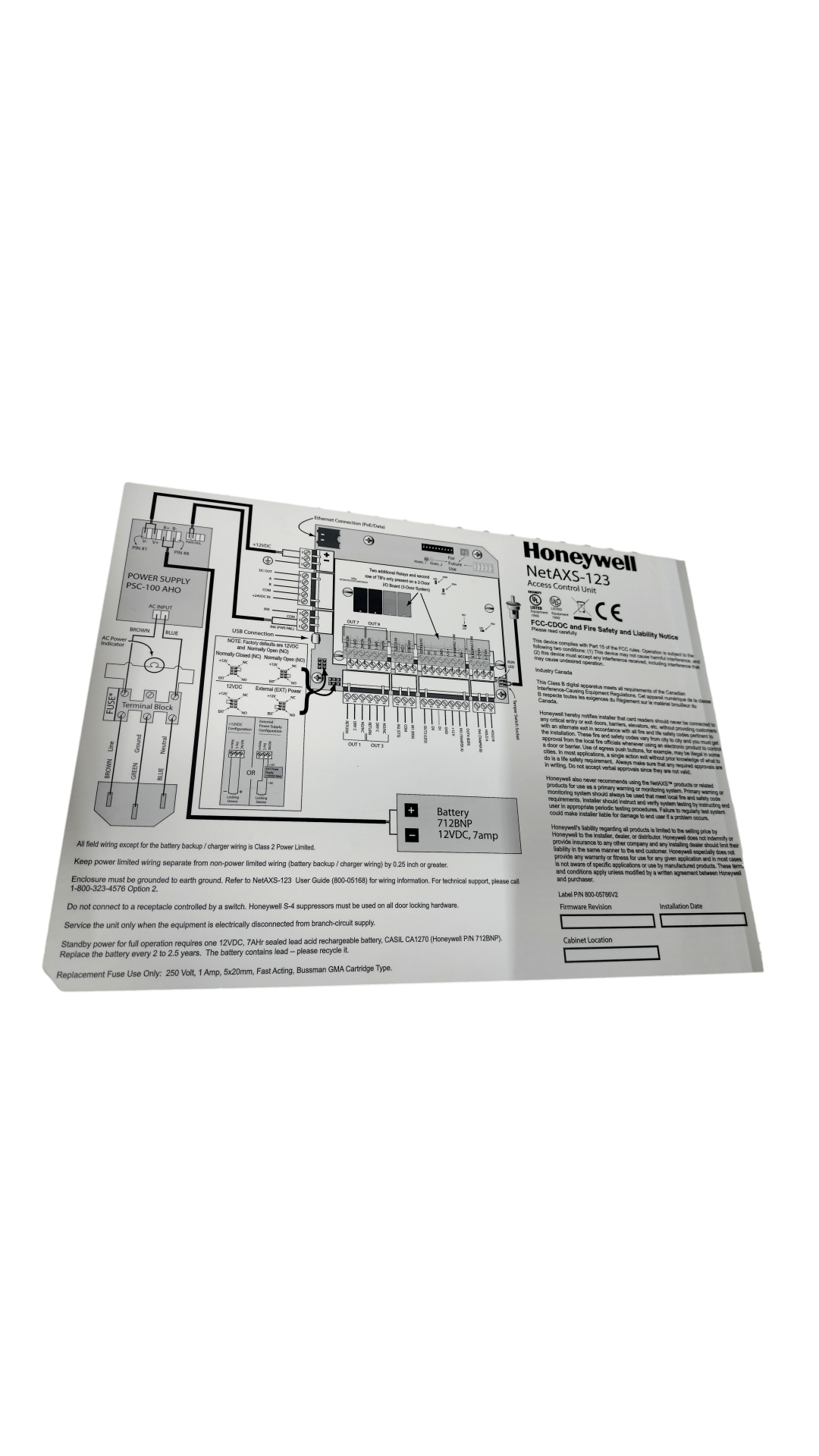Honeywell NetAXS-123