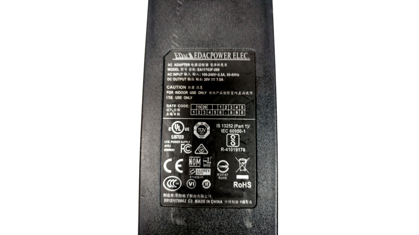 Humanscale M/Connect 2 EDACPOWER ELEC 20V 7.5A EA11703F-200 AC Adapter