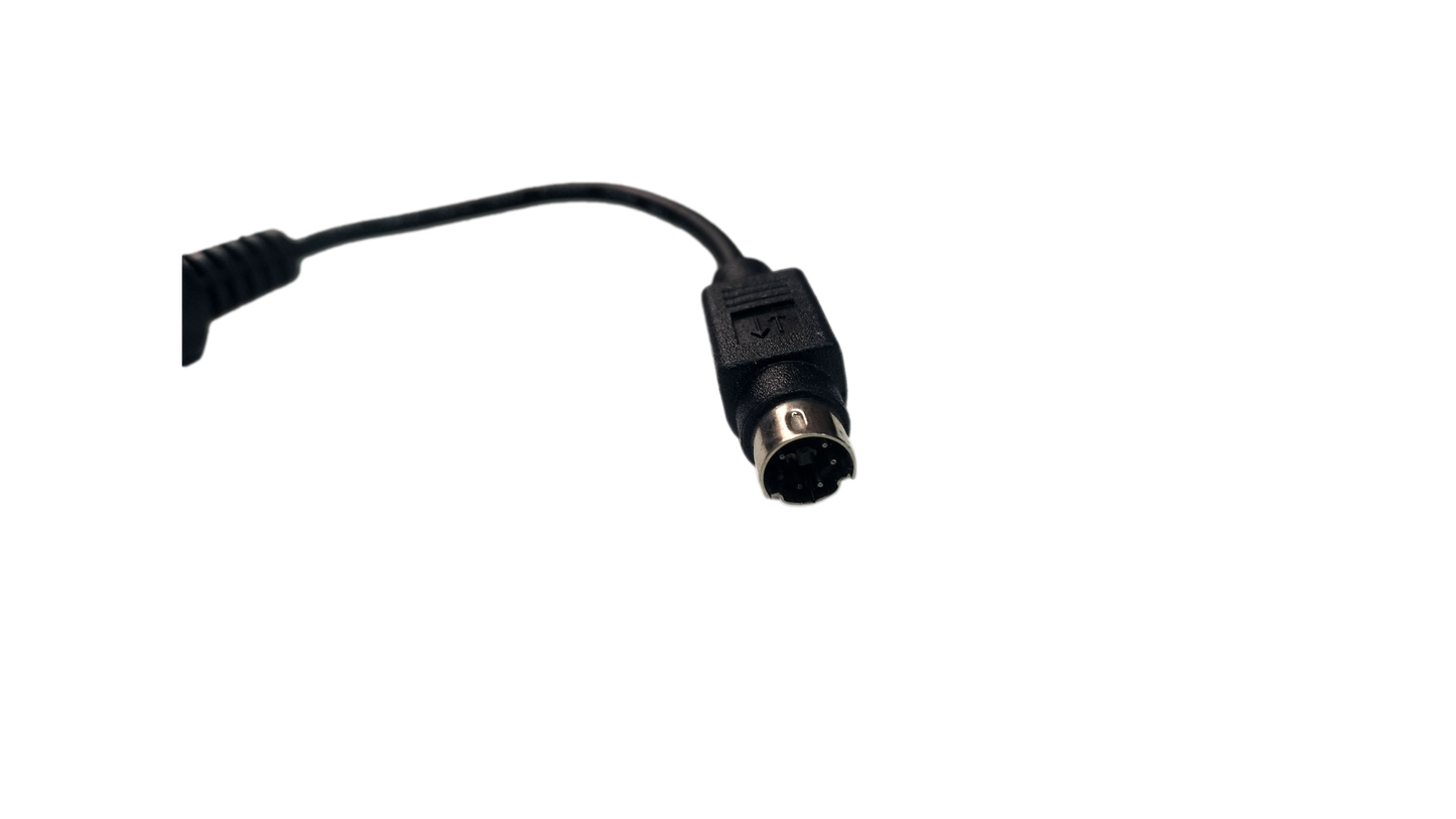 Black 6" 5 Pin Din to PS/2 Female Keyboard Adapter
