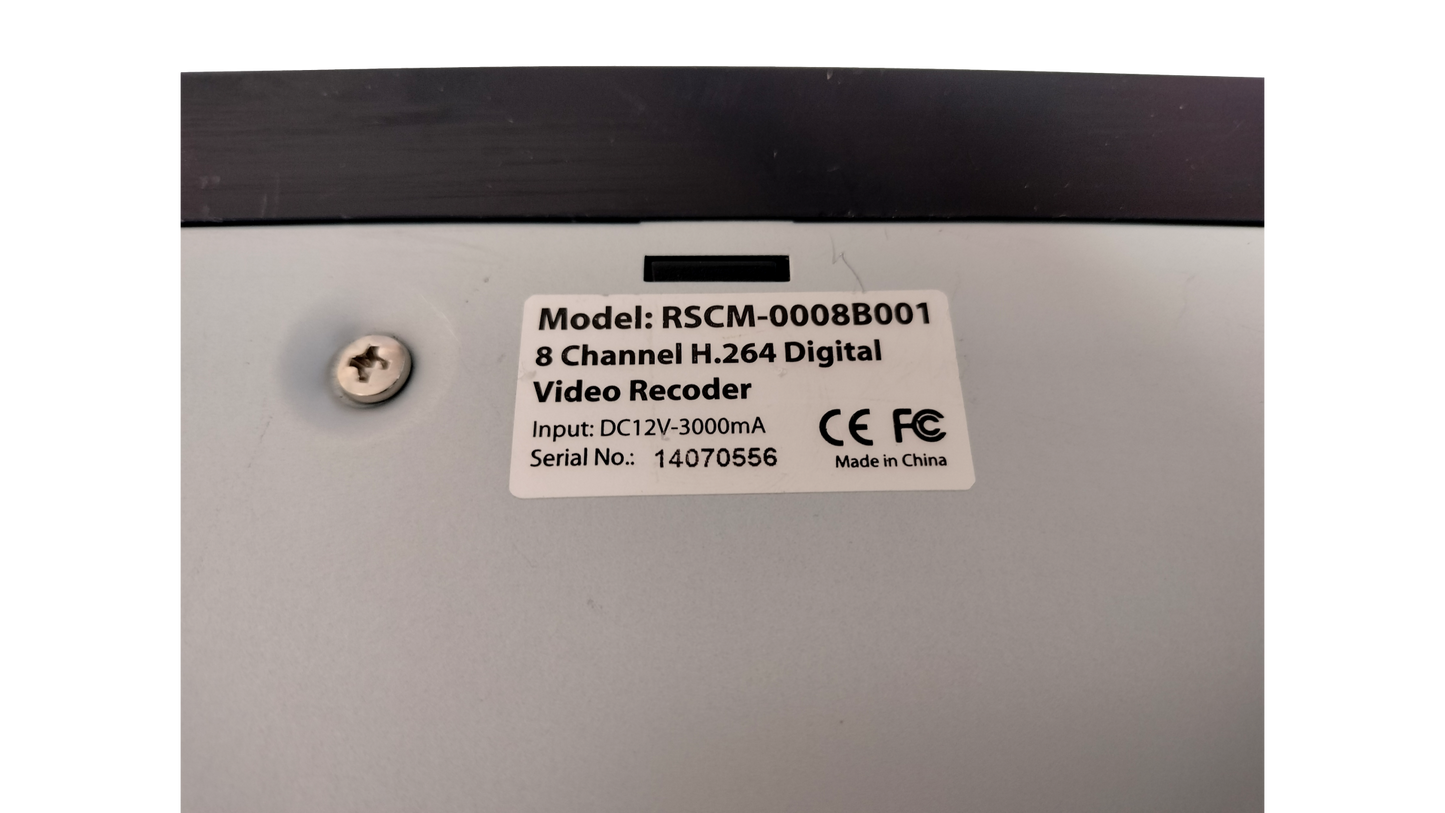 SHIELD Series RSCM-0708B081 -8-Channel H.264 Level Surveillance DVR W/ 2TB HD