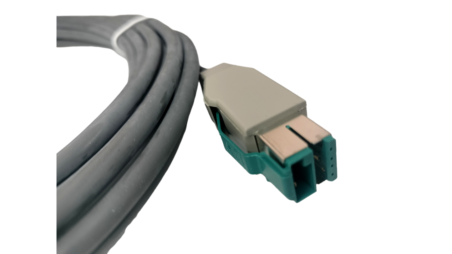 Zebra CBA-U35-S15ZAR 15 feet Shielded Power Over USB Cable