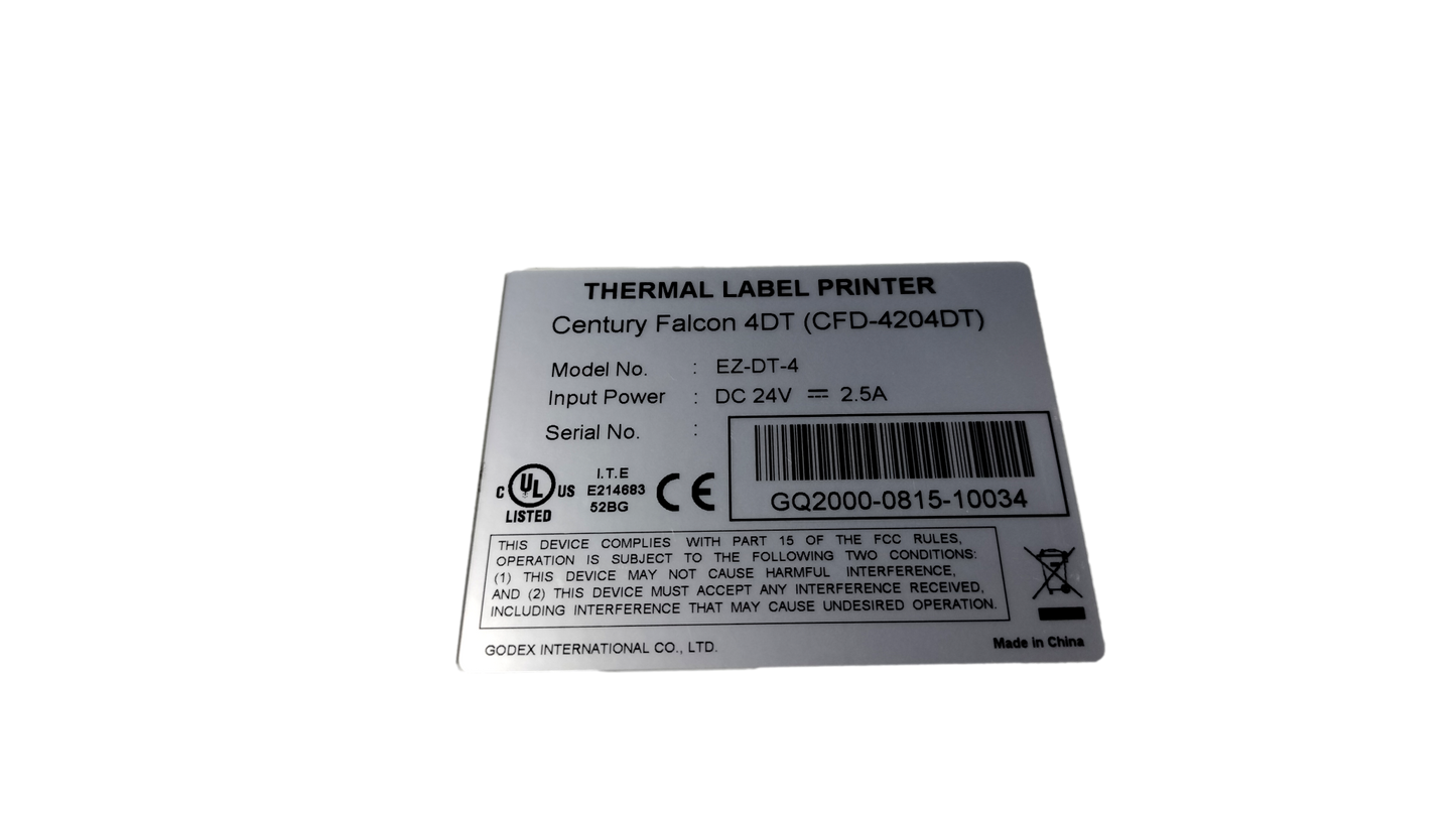 Century Falcon 4DT Thermal Printer EZ-DT-4