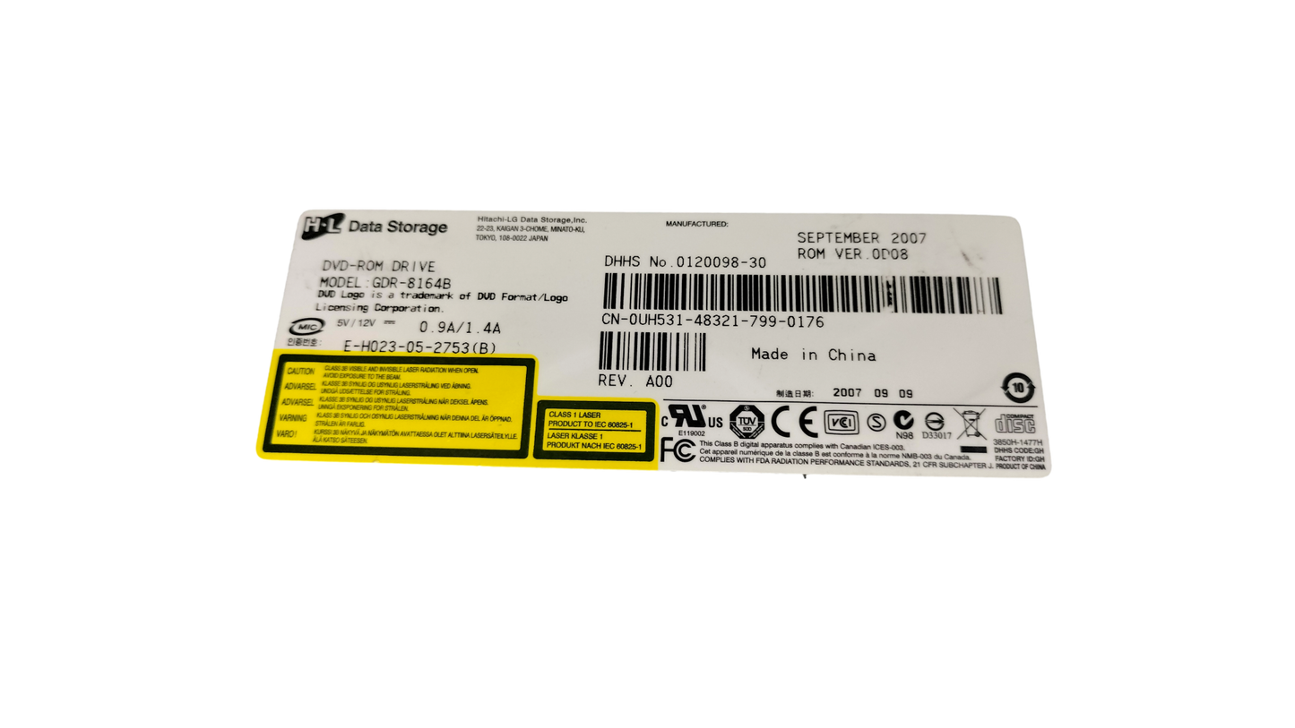 H-L Data Storage GDR-8164B IDE CD-ROM DVD-ROM Drive Dell UH531 Black