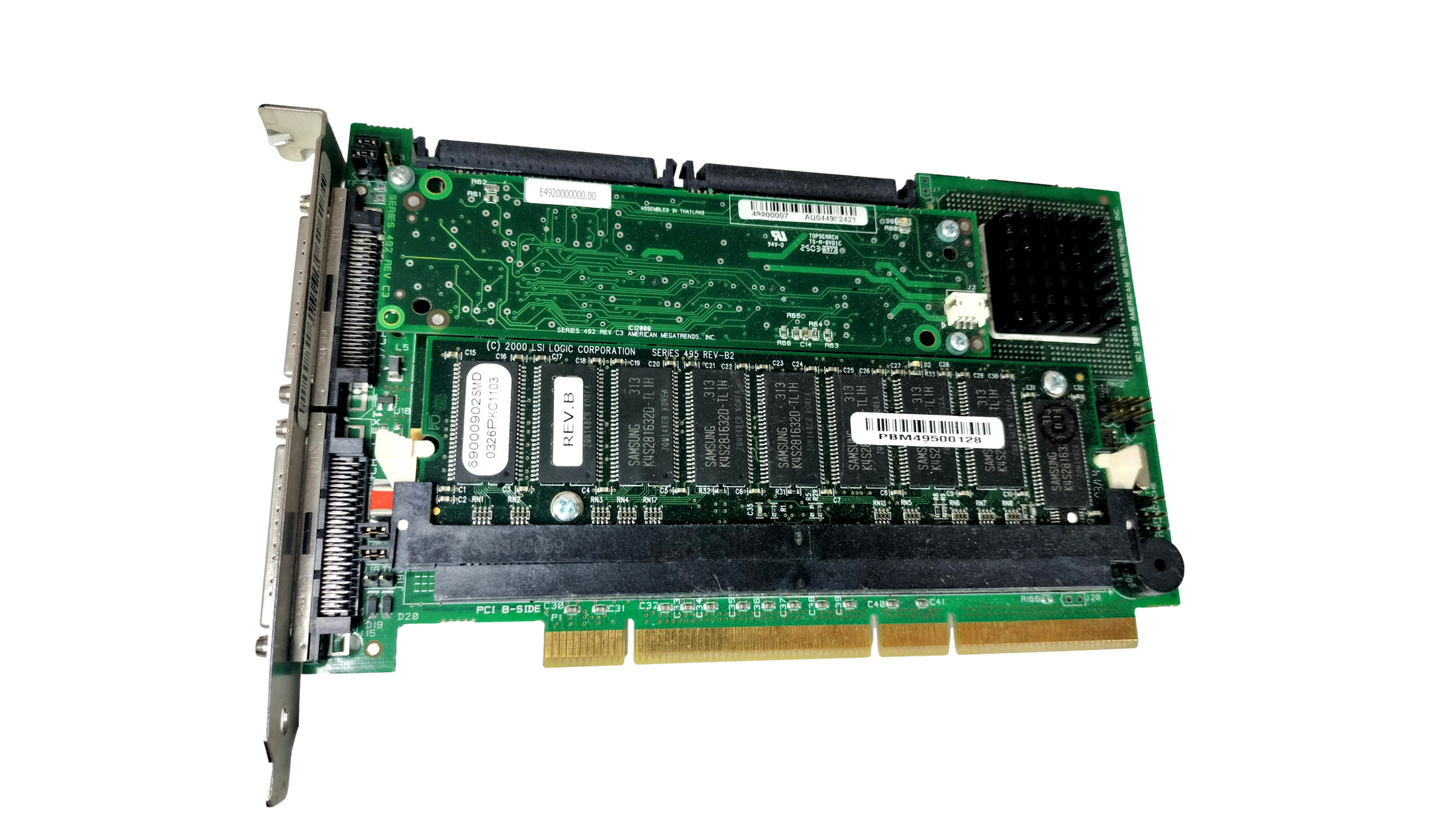 American Megatrends Series 493 Rev-C1 RAID Controller Card