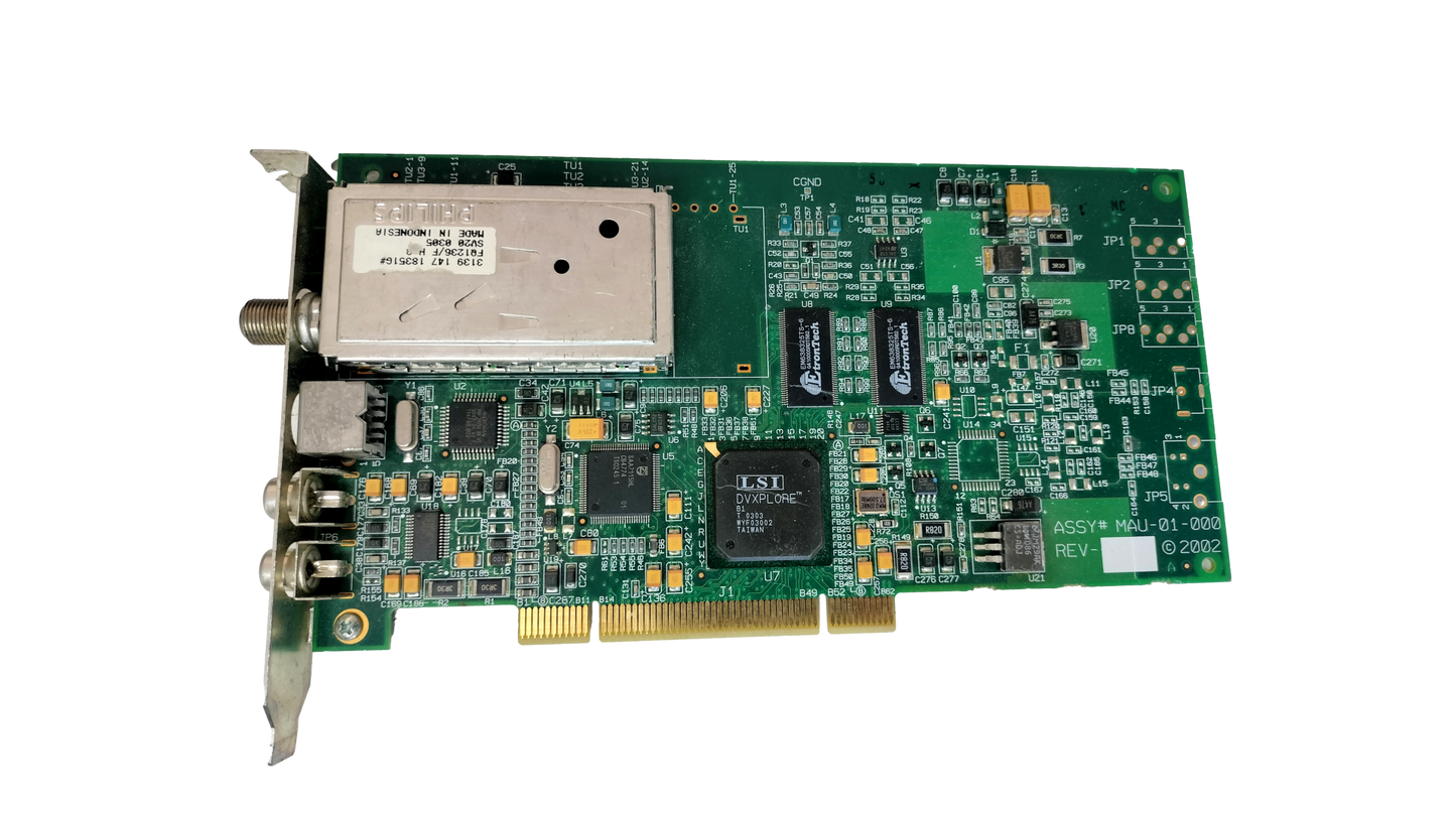 Philips PCI TV Tuner & Video Capture Card MAU-01-000 S-Video Coax F I/O
