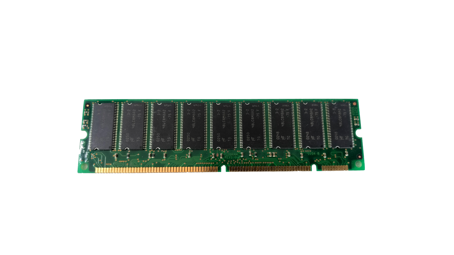 MICRON MT18LSDT1672AG-10EF7 128MB 100MHZ CL2 ECC MEMORY MODULE