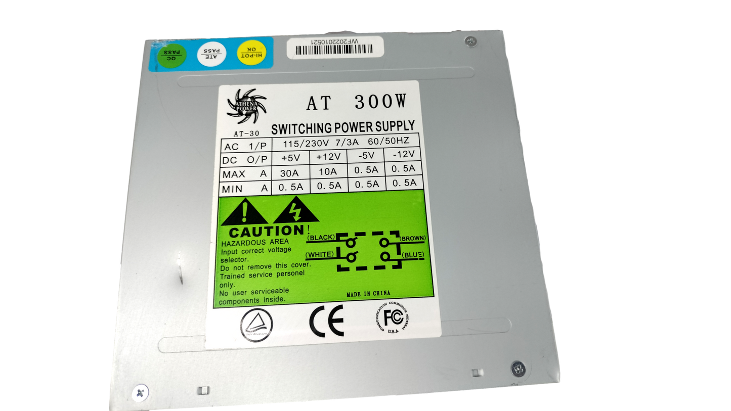 Athena Computer Power AP-AT30 300W AT Power Supply