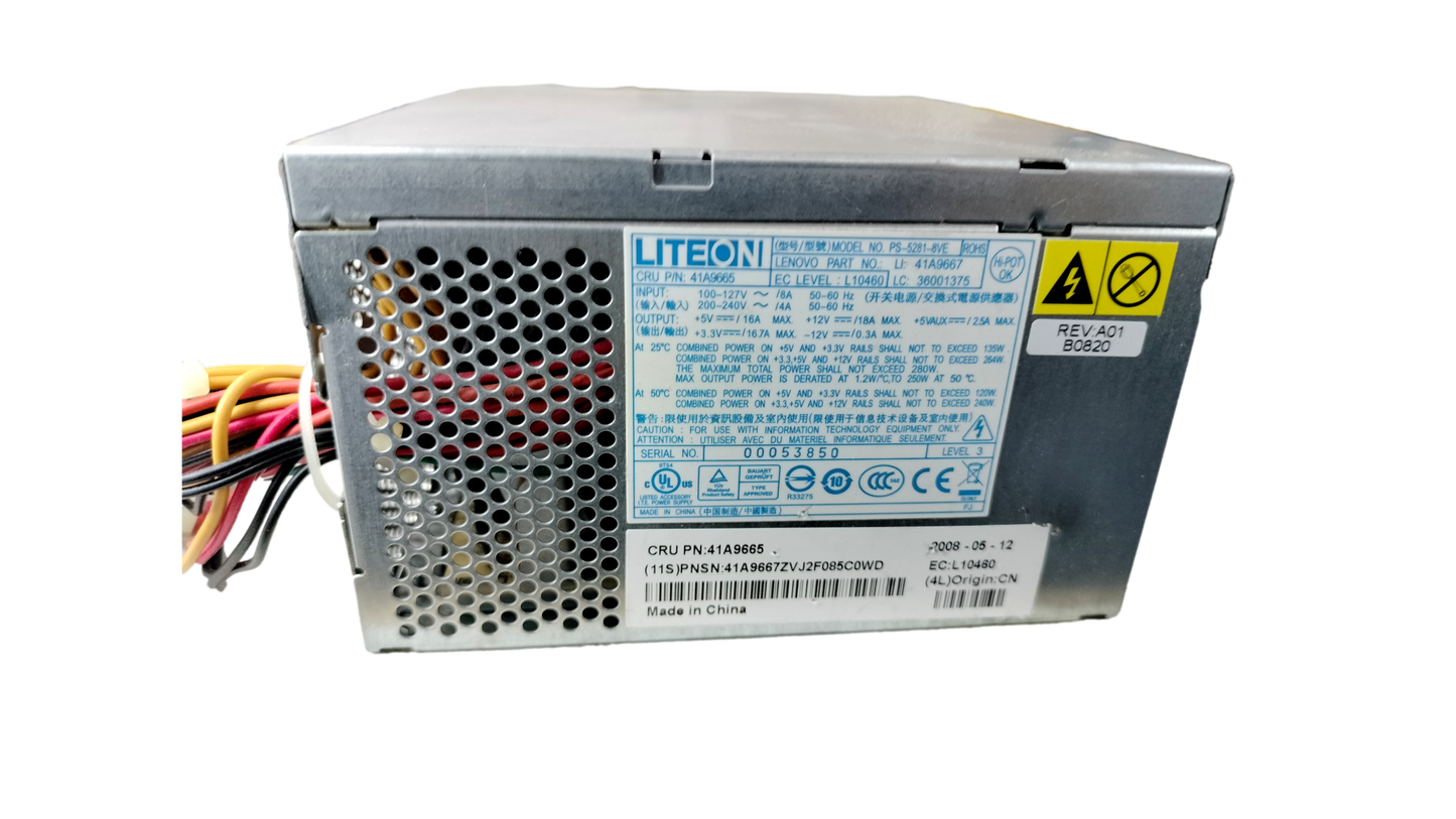Lenovo Liteon 5281-8VE 240W Power Supply 41A9665 41A9667