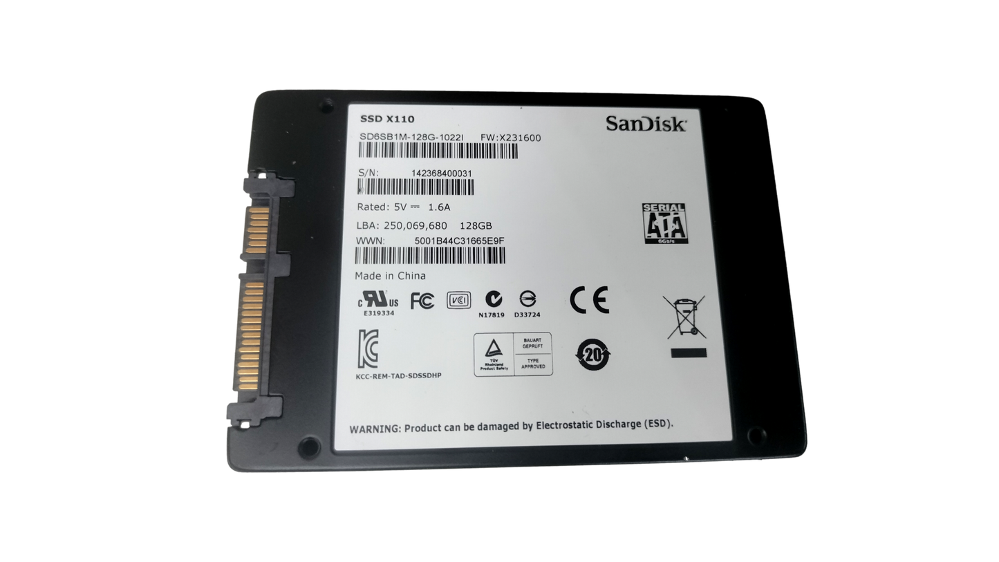 SanDisk X110 128GB 2.5" Internal SSD SD6SB1M-128G-1022i