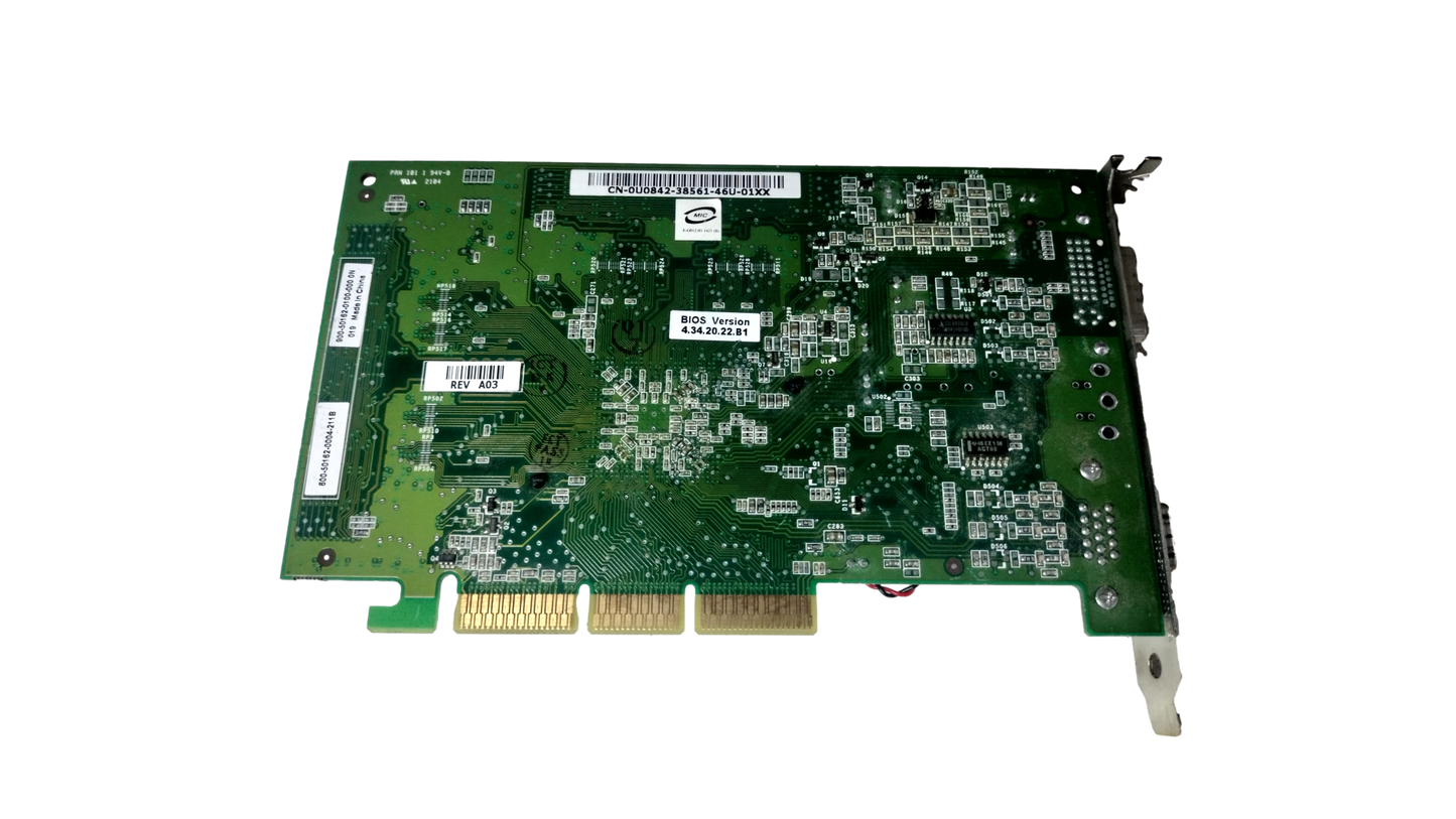 Dell NVIDIA Quadro FX500 128MB DDR 128-Bit DVI/VGA AGP 8X Video Card U0842