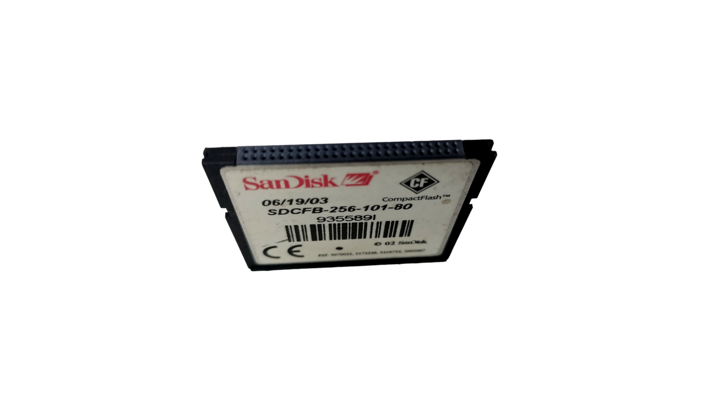 SanDisk SDCFB256-101-80 256mb CompactFlash CF Memory Card