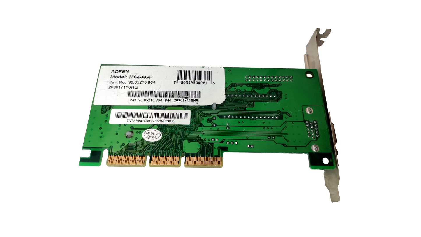 AOPEN M64-AGP P/N 90.05210.864 32MB Graphics Card