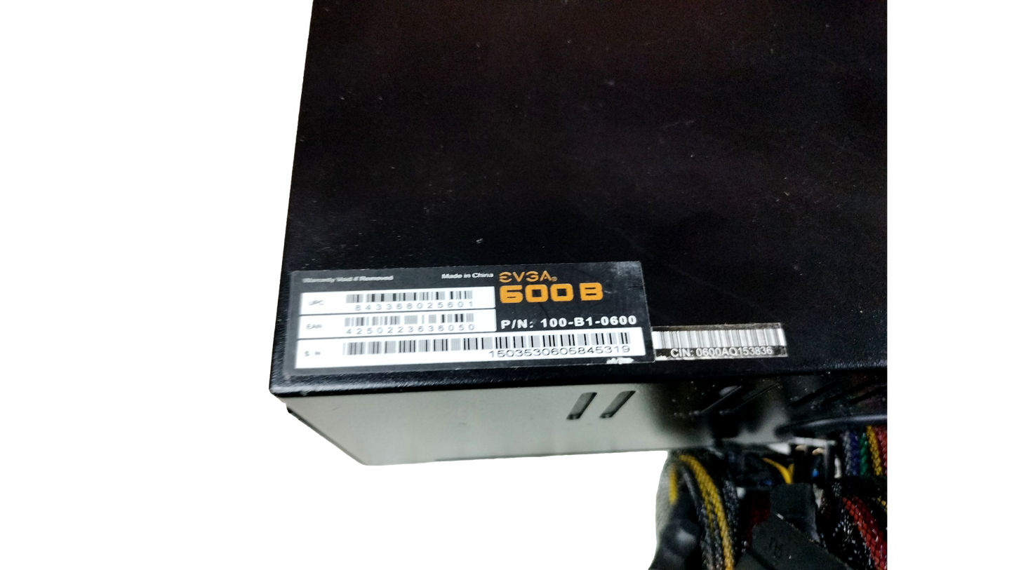EVGA 600B 100-B1-0600 600W 20+4-Pin ATX Desktop Power Supply