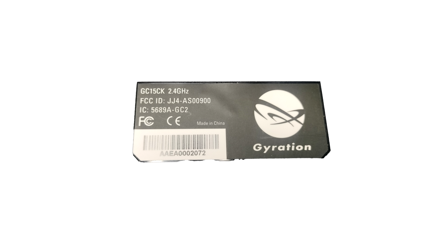 Gyration 2.4Ghz Wireless Keyboard GC15CK With Dongle