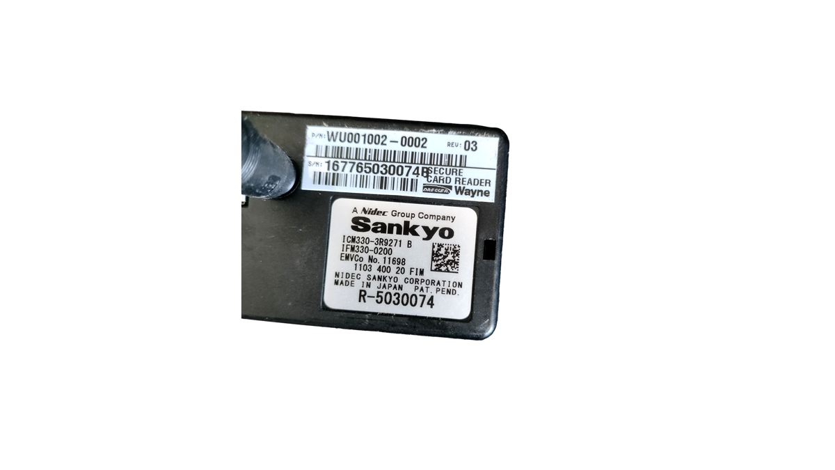 Sankyo ICM330-3R9271 B Card Reader Dresser Wayne WU001002-0002 Secure Reader
