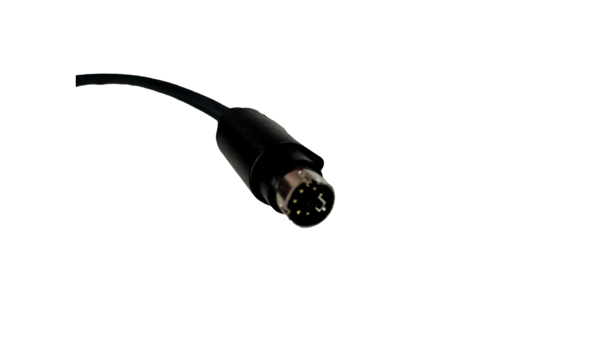 Verifone VX820 POS Terminal Interface Coiled Cable 8-Pin Mini-DIN to 14-Pin (VRF-27404-01-R / 27404-01-R)