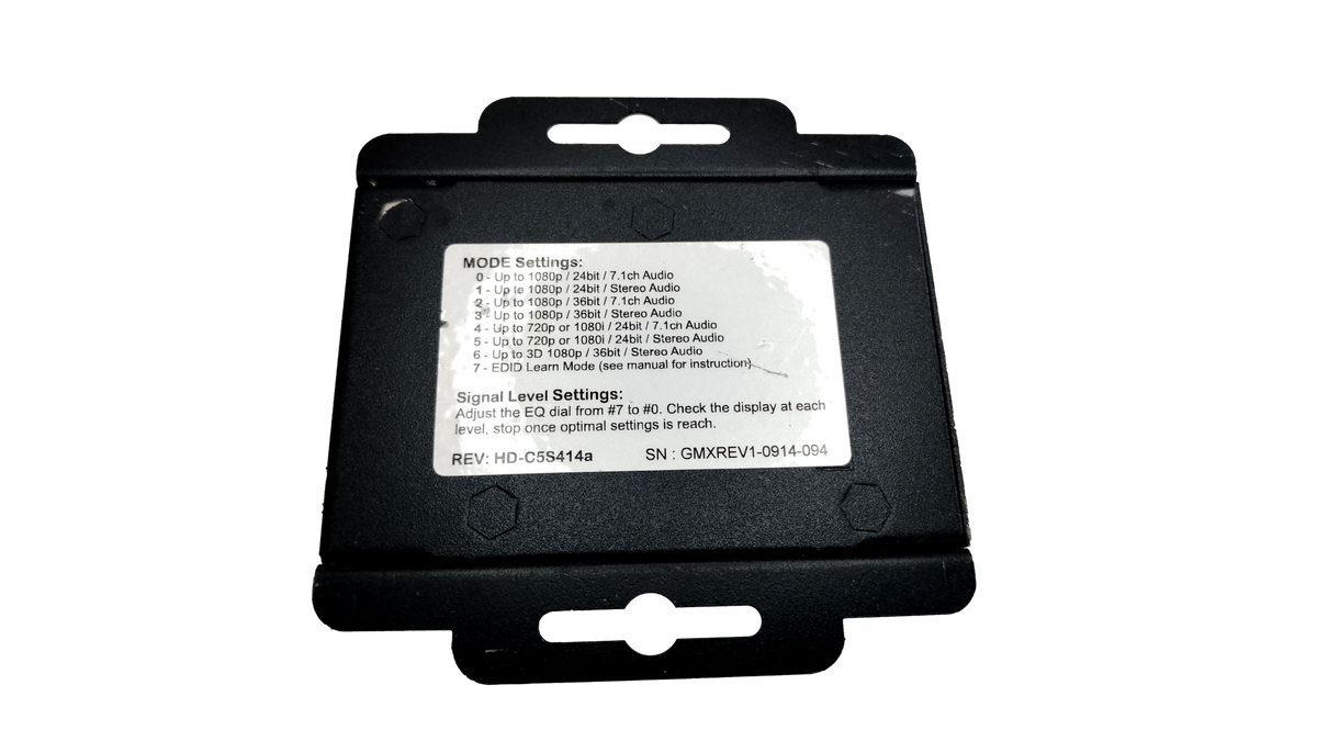 HDAV 3D HDMI Extender Receiver Over Cat5 / Cat6 (HD-C5S414a) w/ 5V Power Adapter