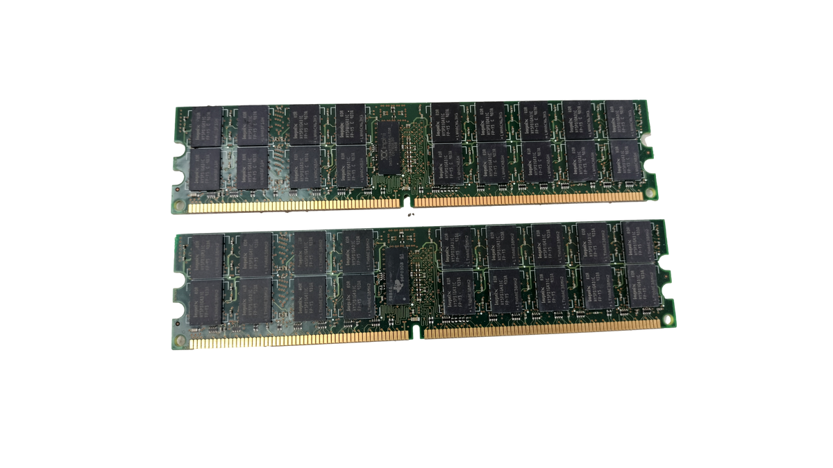 2x Hynix 4GB 2Rx4 PC2-5300P DDR2-667 ECC Registered Server RAM HYMP151P72CP4-Y5