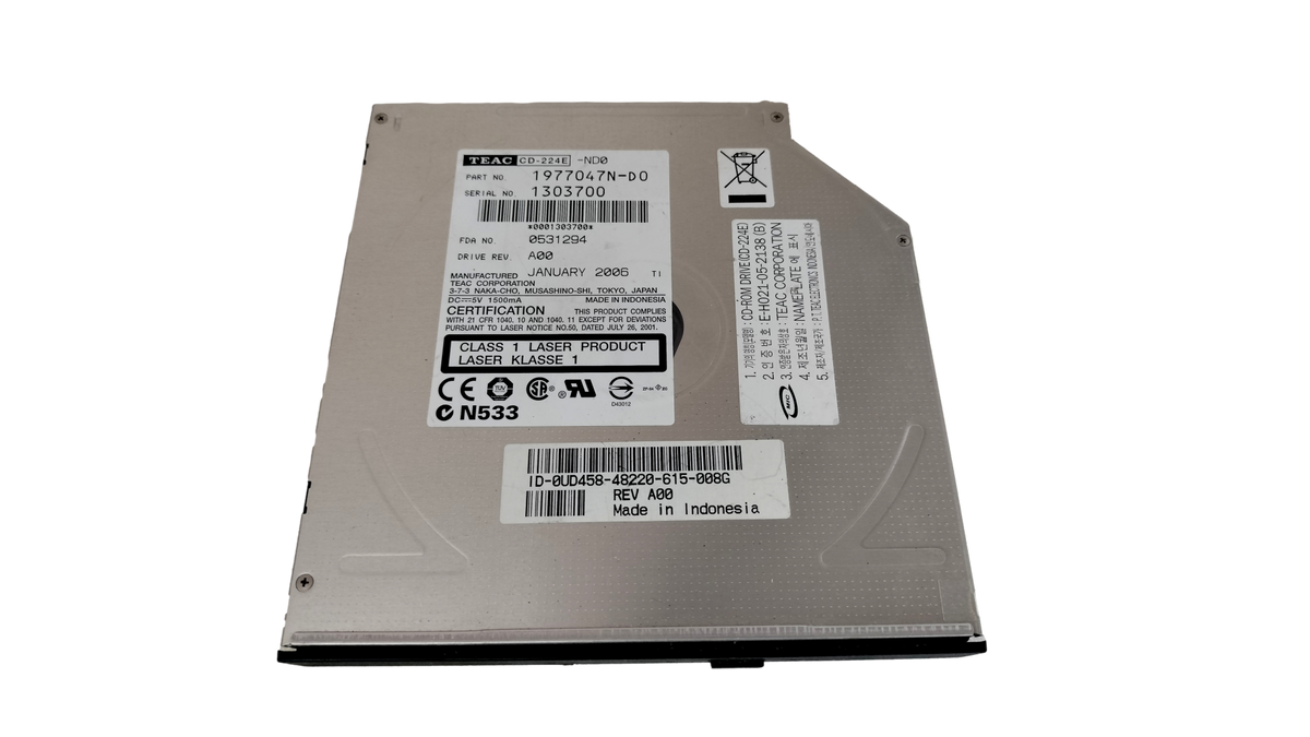 TEAC CD-224E Slim IDE / ATAPI CD-ROM Drive 1977047N-D0 12.7mm