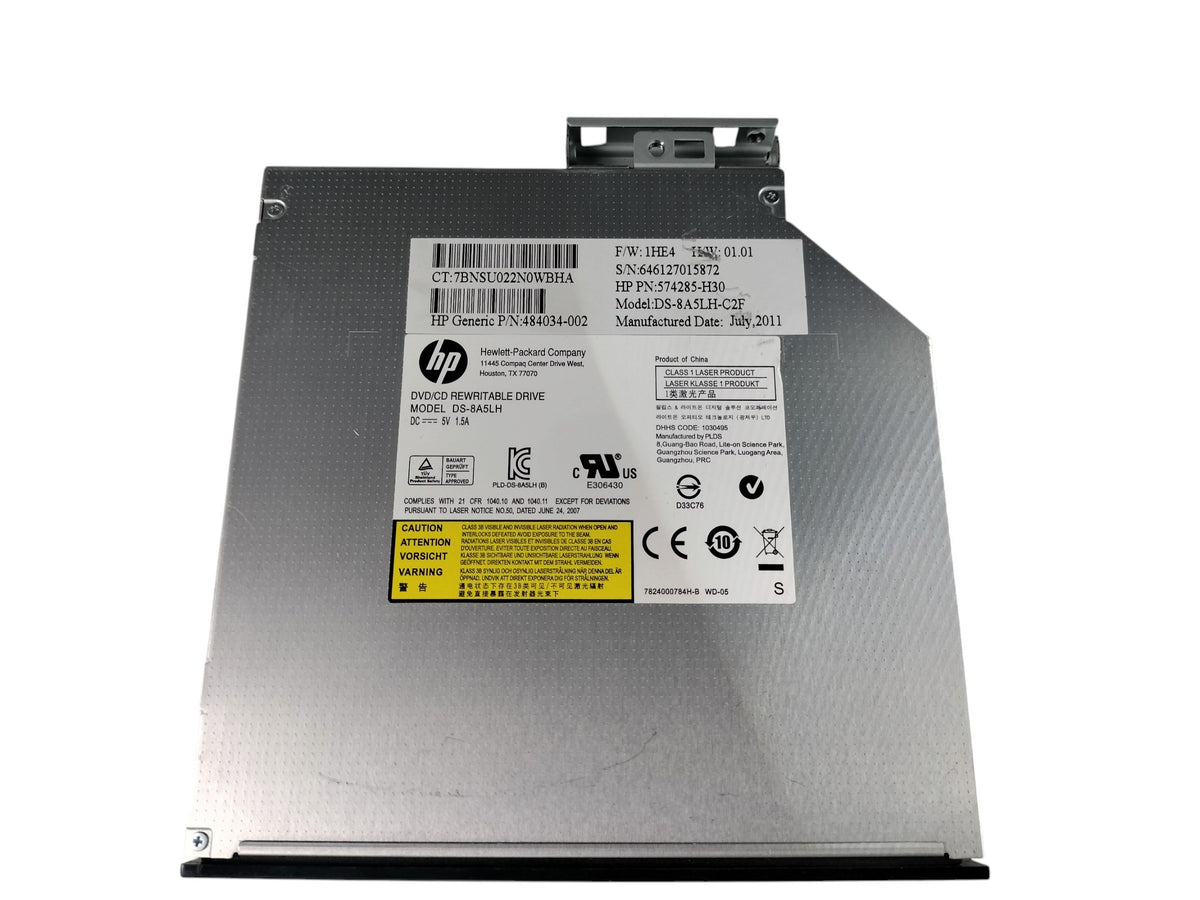 HP Lite-On DS-8A5LH LightScribe SATA DVD RW Drive Pavilion G6 G7 574285-H30