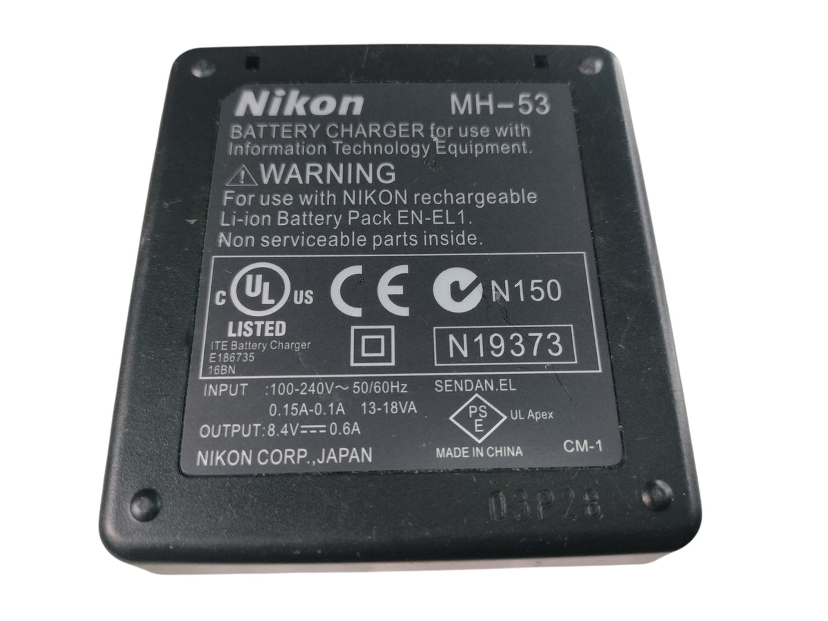 Nikon MH-53 Battery Charger for EN-EL1 Li-ion Battery w/ AC Power Cord Coolpix