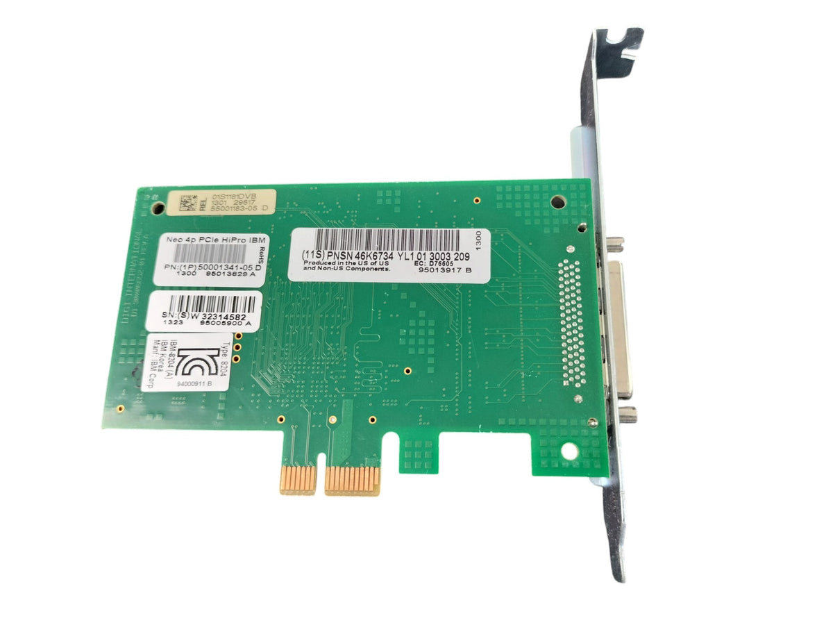 Digi Neo 4p PCIe HiPro IBM 4-Port Serial PCIe Card 46K6734 50001341-05